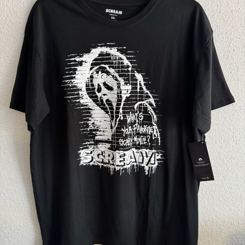 Scream Ghost Face T Shirt 2XL What’s Your Favorite Scary Movie Halloween Horror